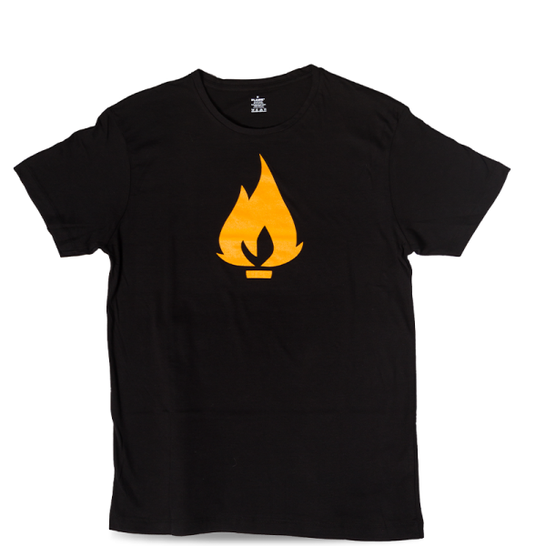 Flame tričko čierne