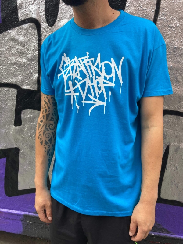 Grafficon T-Shirt - Aqua Blue