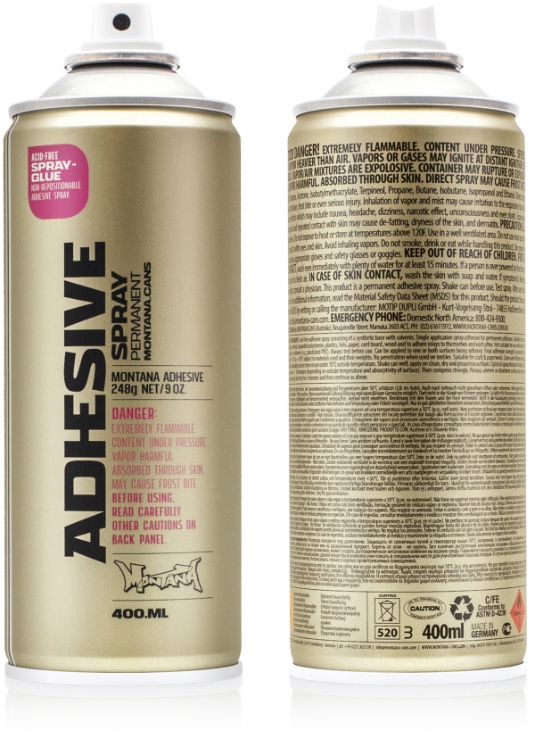 Montana ADHESIVE Spray repositionable 400ml / Spray glue