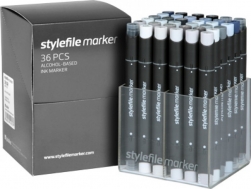 Stylefile 36er marker Grey Set