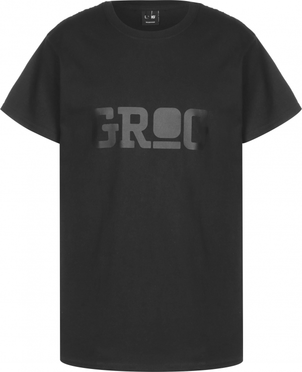 Grog Classic logo T-shirt - Black/Black